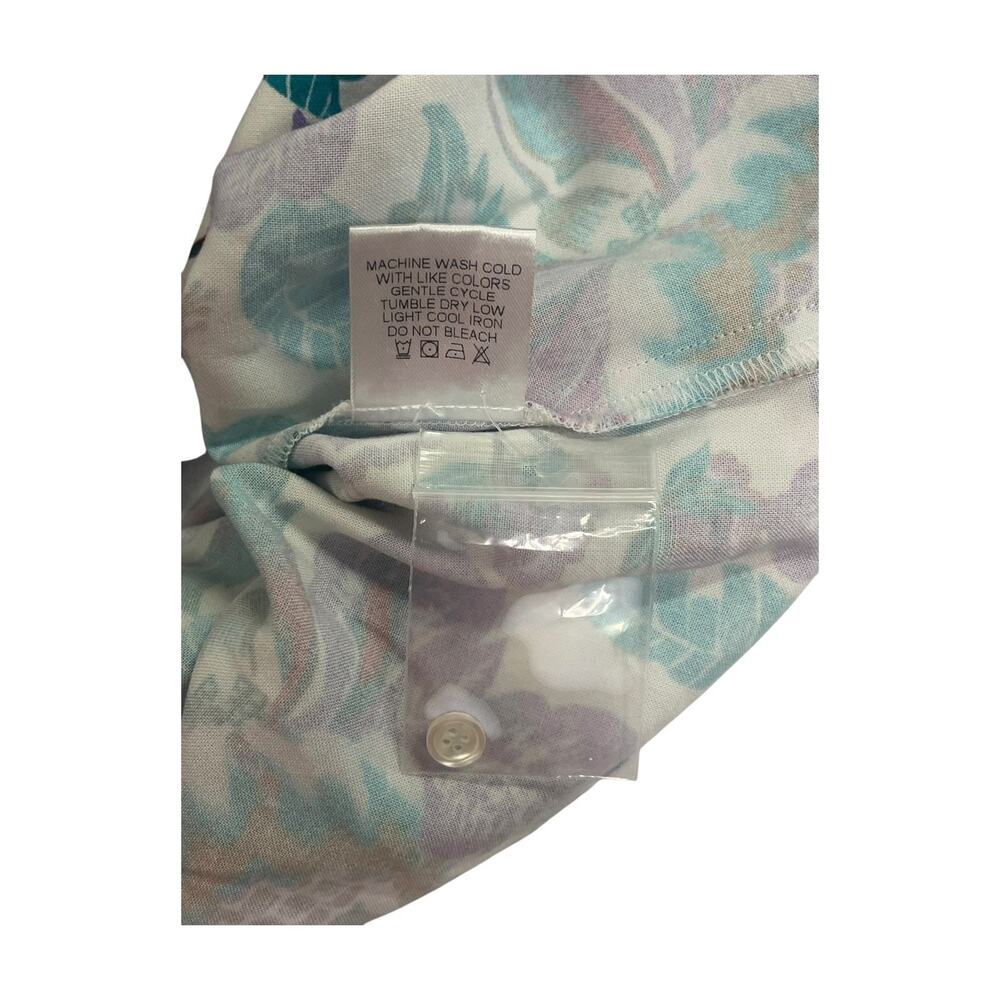 Xirena Top Womens Extra Small Purple Floral Ruffle Puff Sleeve Chic Flowy Boho - Picture 6 of 8